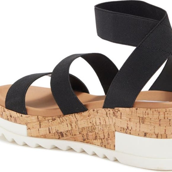 Steve Madden Belladonna Ankle Strap Wedge Sandal - Picture 2 of 4